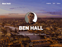 Tablet Screenshot of benhall.me.uk